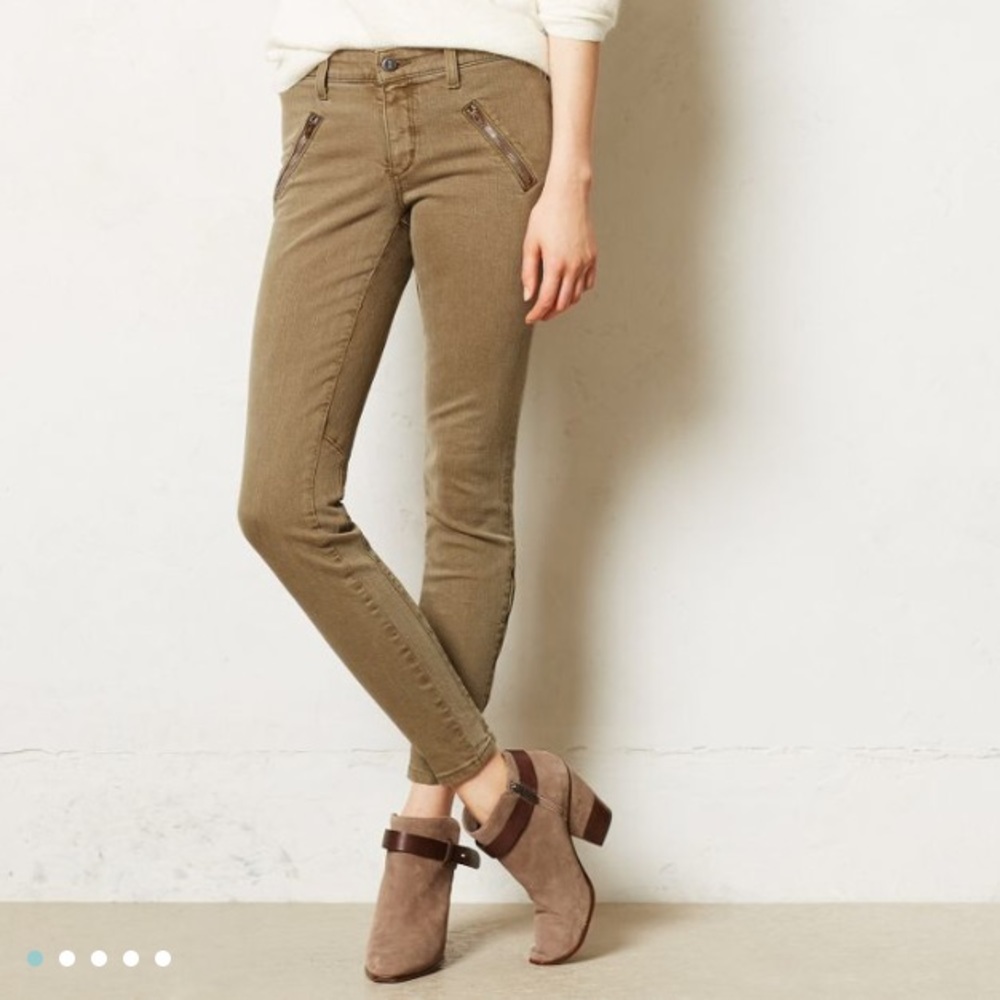Pilcro serif moto zip jeans
